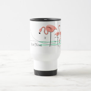 Taza De Viaje Flamingo Ocean Trio 3 'Nombre' 