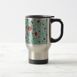 Taza De Viaje Flamingoes a pie