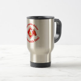Taza De Viaje Flammable Driver Trucker Gift | Funny ADR Hazmat