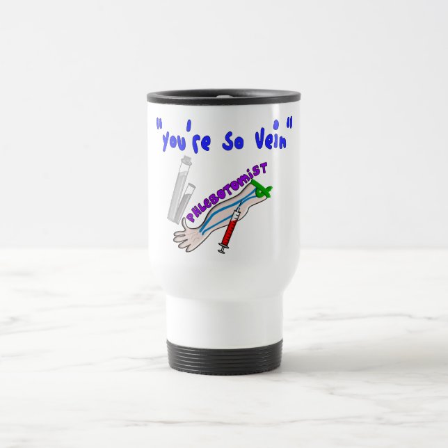 Taza De Viaje Flebotomísta "Eres tan venenosa" regalos divertido (Centro)