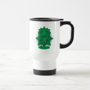 Taza De Viaje Flecha   Gráfico de Arquero Esmeralda