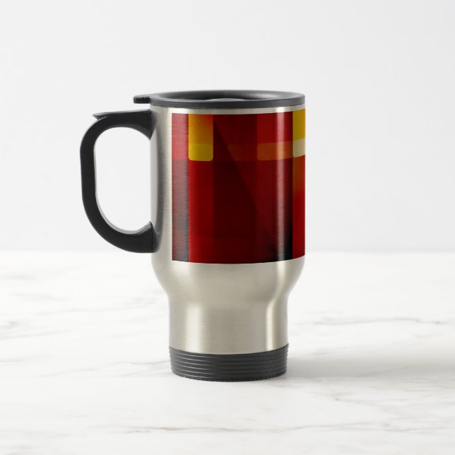 Taza De Viaje Flechas rojas abstractas (Izquierda)