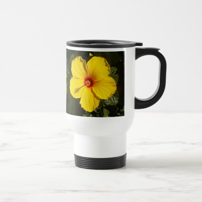 Taza De Viaje Flor amarilla hibiscus (Derecha)