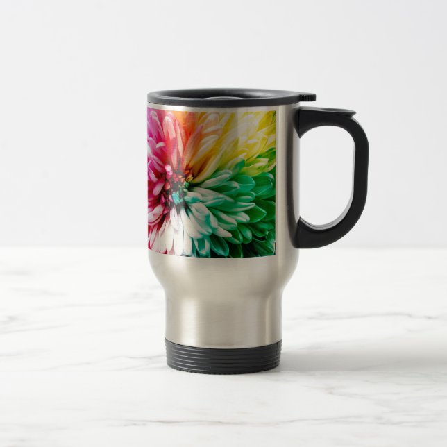Taza De Viaje flor arco iris (Derecha)