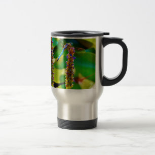 Taza De Viaje Flor azul