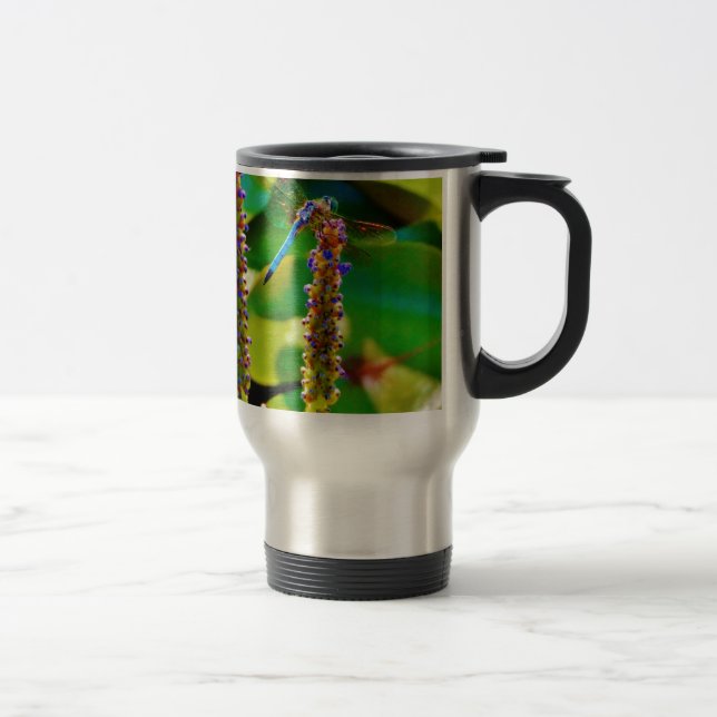 Taza De Viaje Flor azul (Derecha)
