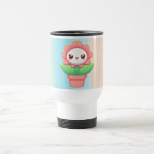 Taza De Viaje Flor caprichosa en la olla