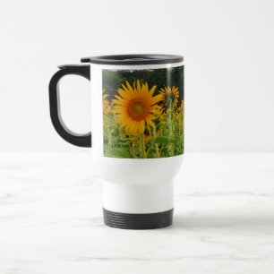 Taza De Viaje Flor de girasol