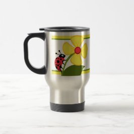 Taza De Viaje Flor de la mariquita