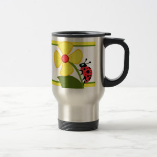 Taza De Viaje Flor de la mariquita