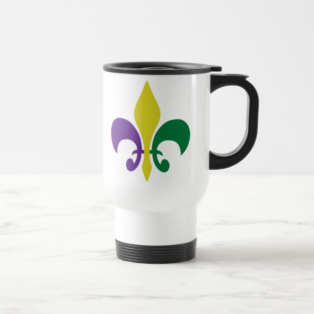 Taza De Viaje Flor de lis del ~ del carnaval (Derecha)