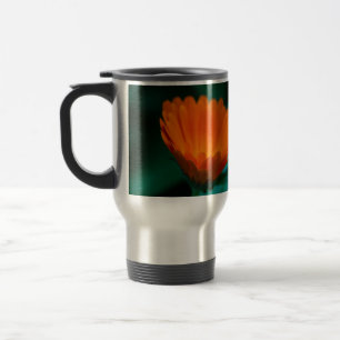 Taza De Viaje Flor de margarita naranja