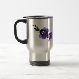 Taza De Viaje Flor de orquídea púrpura, Mug