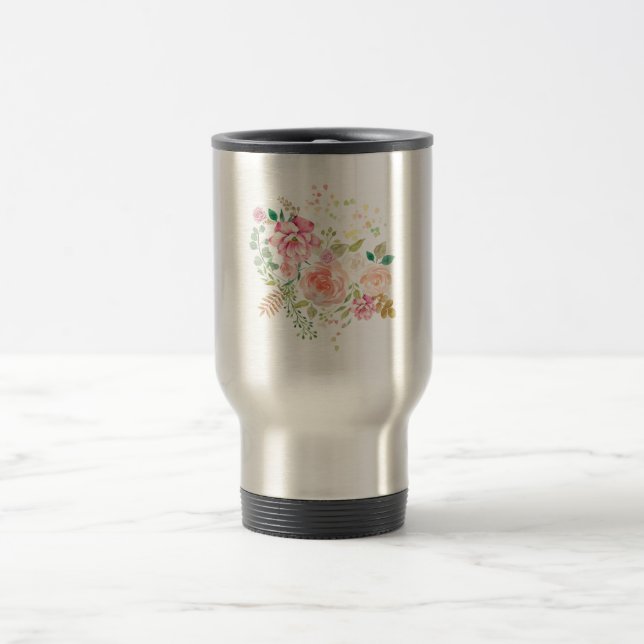 Taza De Viaje flor de primavera (Centro)