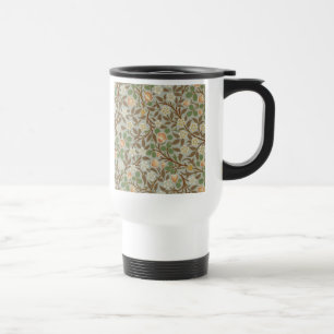 Taza De Viaje Flor de trébol botánico de William Morris