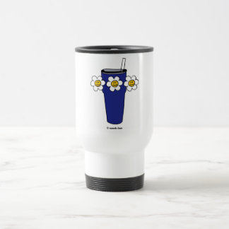 Taza De Viaje Flor feliz tumbler