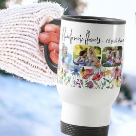 Taza De Viaje Flor silvestre rural 5 foto Si la familia fuera fl