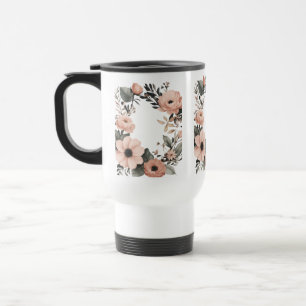Taza De Viaje Floral Bouquet Travel Mug - 15 oz