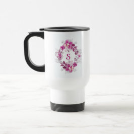 Taza De Viaje Floral Butterfly Travel Mug