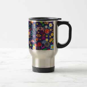 Taza De Viaje Floral de Boho