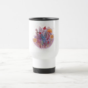 Taza De Viaje floral elegante Día de la Madre