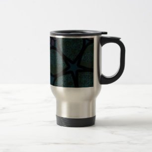 Taza De Viaje Florales de Círculo Texturizado Modernos Multicolo