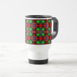 Taza De Viaje Flores artdeco en estilo retro