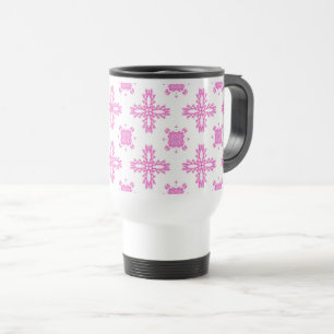 Taza De Viaje Flores artdeco en estilo retro