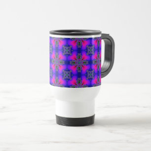 Taza De Viaje Flores artdeco en estilo retro