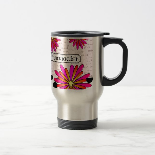 Taza De Viaje Flores caprichosas del farmacéutico (Derecha)