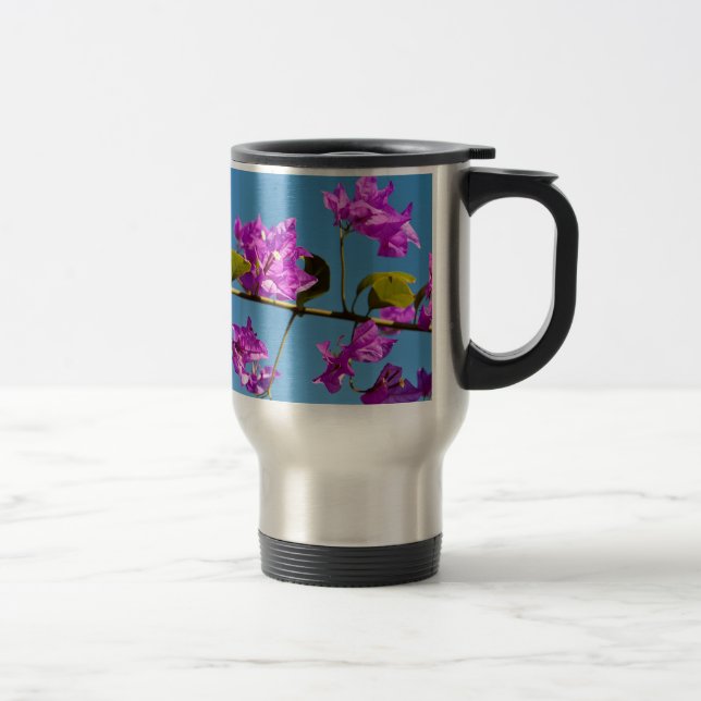 Taza De Viaje Flores de Bougainvillea (Derecha)