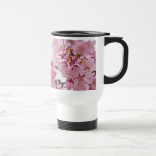 Taza De Viaje Flores de cerezo Sakura Rosa Pálido