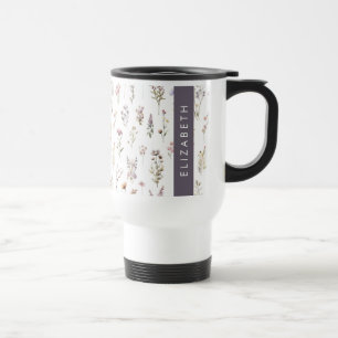 Taza De Viaje Flores de colores, flores silvestres, vegetación,