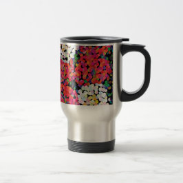 Taza De Viaje Flores de cristal rojo