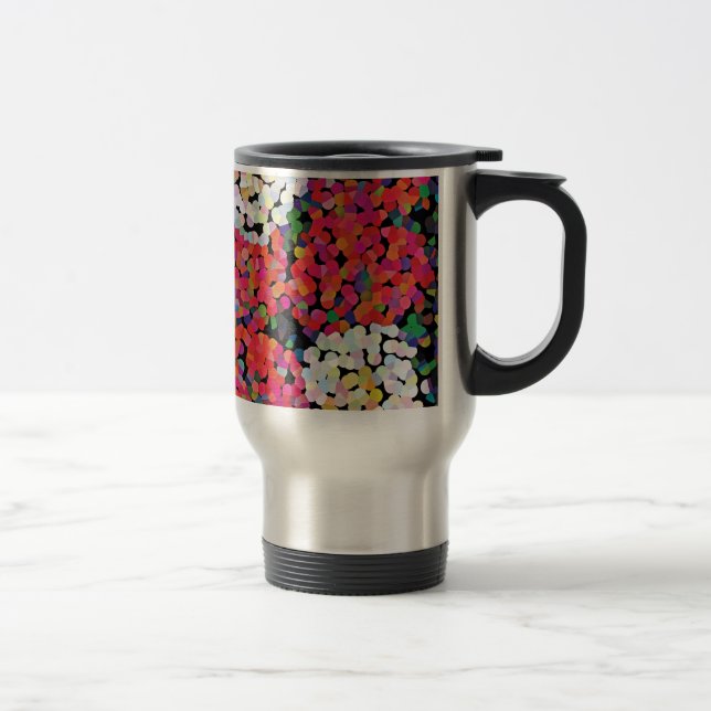 Taza De Viaje Flores de cristal rojo (Derecha)