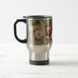 Taza De Viaje Flores de época