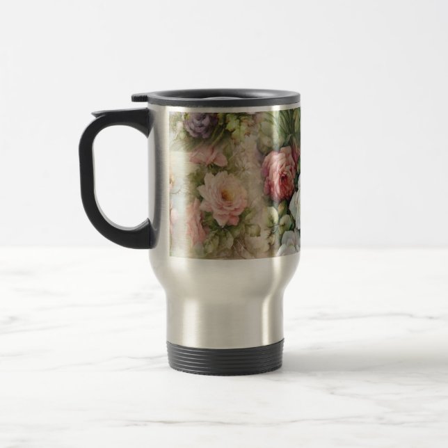 Taza De Viaje Flores de época (Izquierda)