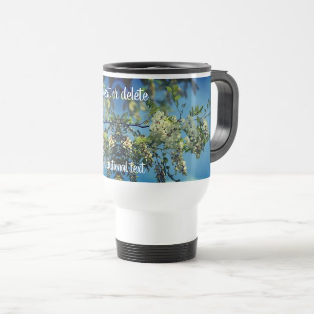 Taza De Viaje Flores de flores de langosta personalizadas (Anverso derecho)