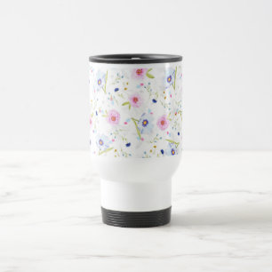 Taza De Viaje Flores de jardín frescas