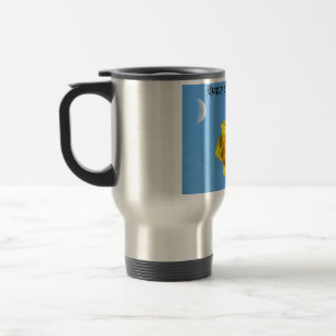 Taza De Viaje Flores de la medalla de oro del Día de la Madre