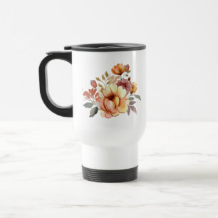 Taza De Viaje Flores de otoño acuáticas Clipart-77628