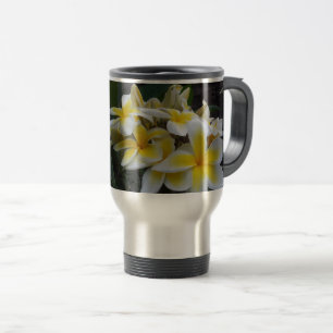 Taza De Viaje Flores de plumeria de Hawái