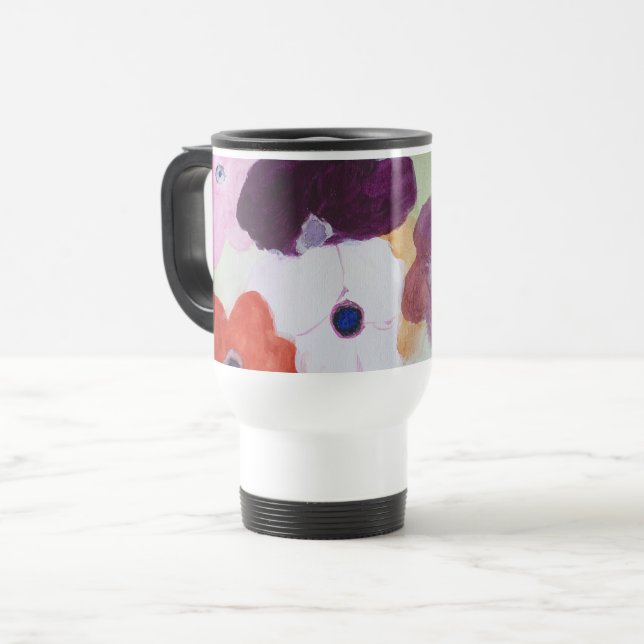 Taza De Viaje Flores de primavera de Anemone (Anverso izquierdo)