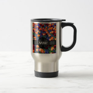 Taza De Viaje Flores de tulipán florales de bonito