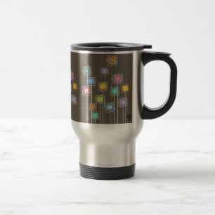 Taza De Viaje Flores enrrolladas