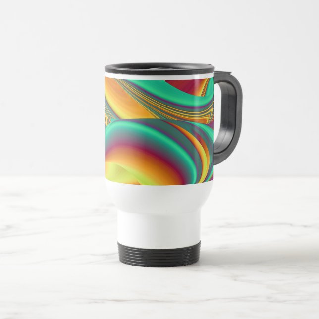 Taza De Viaje Flores Mágicas de Primavera Verano Otoño (Anverso derecho)