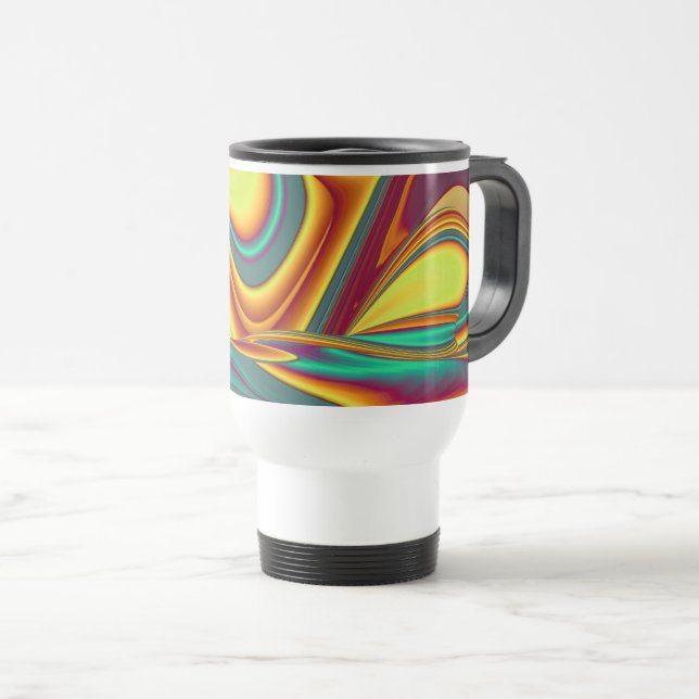 Taza De Viaje Flores mágicas de primavera verano otoño (Anverso derecho)