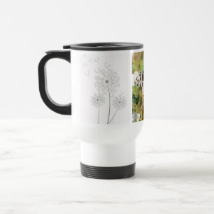 Taza De Viaje Flores Mariposas Floraciones Boda Ducha Paz