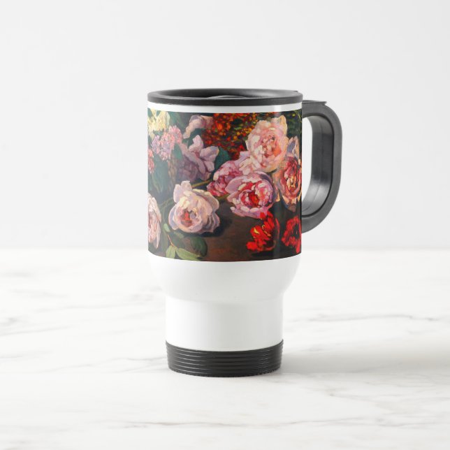 Taza De Viaje Flores Monet Spring (Anverso derecho)