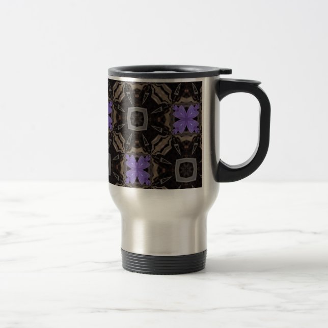 Taza De Viaje Flores moradas (Derecha)